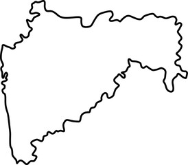 Maharashtra Map Outline