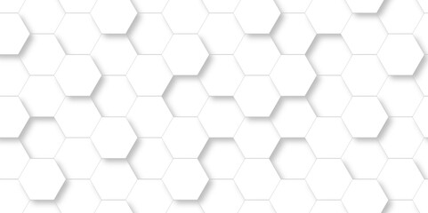 Vector abstract hexagonal futuristic geometric backdrop White background and embossed hexagon , honeycomb white hexagon concept design abstract technology background vector background, or wallpaper.