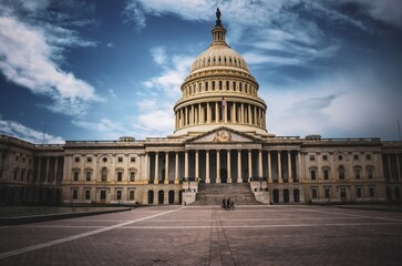 the Capitol in Washington DC during the Corona Pandemic