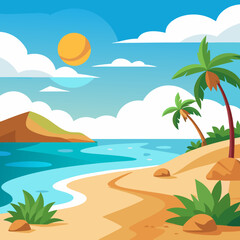 Obraz premium beach in summer and sun 