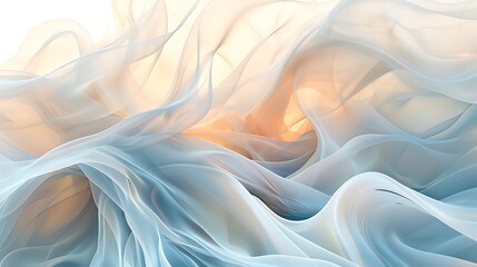 Obraz premium A delicate abstract of fine lines and gradients, creating a soft and ethereal atmosphere with a sense of calm and tranquility.