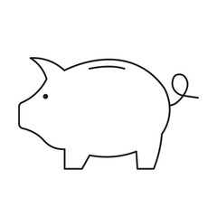 Piggy bank icon. Piggy bank saving money. Vector illustration. Savings Icon. Money Piggy Bank Vector Symbol.