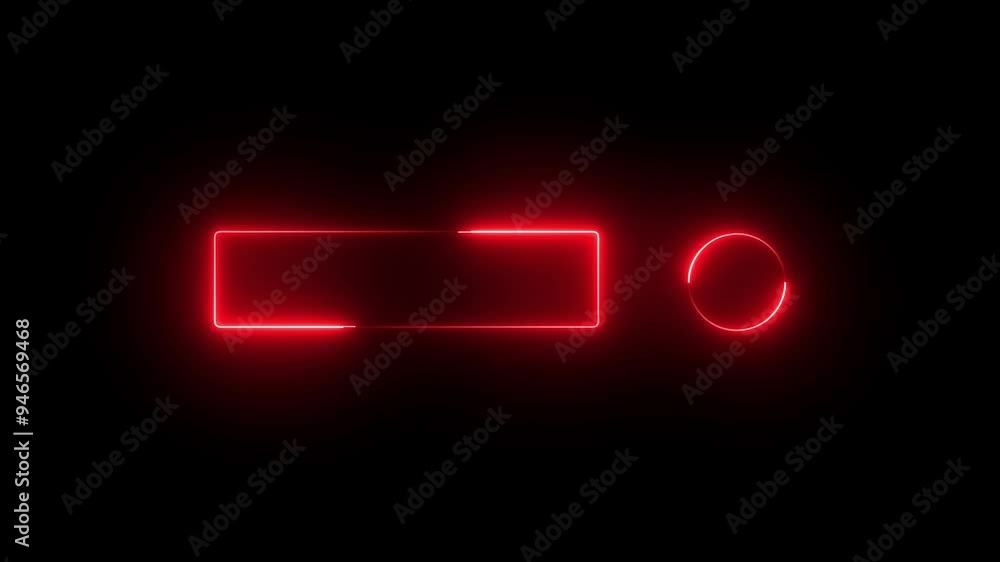 Wall mural abstract beautiful seamless background red spectrum looped animation . ultraviolet light 4k glowing 