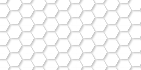 Abstract White Hexagonal Background. Luxury White Pattern. Vector Illustration. 3D Futuristic abstract honeycomb mosaic white background. geometric mesh cell texture. modern futuristic wallpaper.