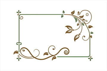  Flourish border corner and frame vector art illustration 