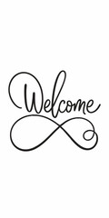 Obraz premium A stylish and elegant calligraphy design of the word 