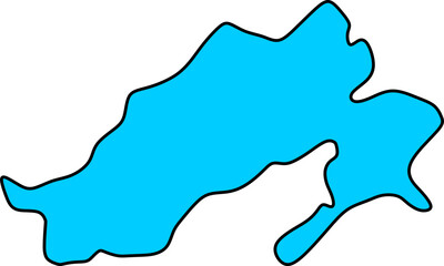 Obraz premium Arunachal Pradesh Map Outline