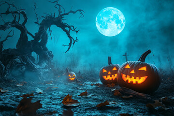 halloween illustration, AI generated