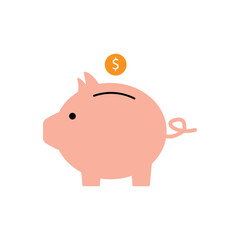 Piggy bank icon vector. piggy money icon. Savings Icon Set. Money Piggy Bank Vector Symbol.