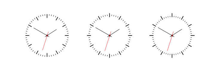 clock isolated on white	