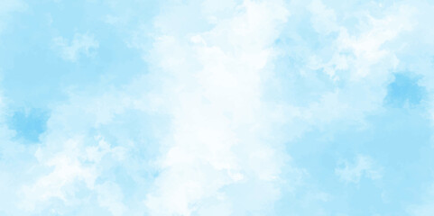 Abstract white and blue color frozen ice surface design background. soft sky blue watercolor sky and clouds, Light blue background with watercolor. gradient light white sky background with clouds.