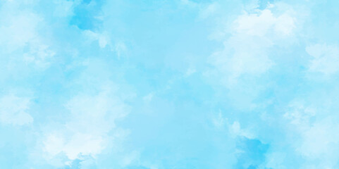 Abstract white and blue color frozen ice surface design background. soft sky blue watercolor sky and clouds, Light blue background with watercolor. gradient light white sky background with clouds.