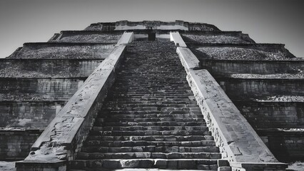 Close-up shot of the Pyramid of the Moon
