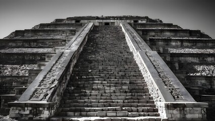 Close-up shot of the Pyramid of the Moon