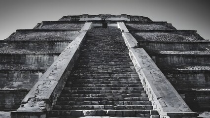 Close-up shot of the Pyramid of the Moon