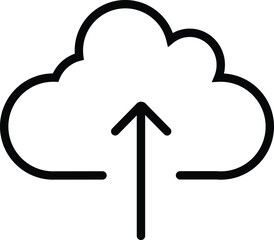 Upload Icon - High-Resolution Vector Graphic for File Transfer, Cloud Storage, and Digital Content Management, Ideal for User Interfaces and Web Design