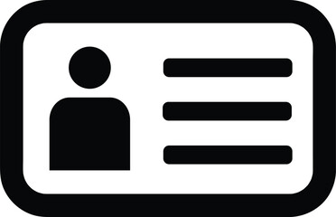 User Profile Vector Icon - High-Resolution Account and Biodata Symbol, Ideal for App Design, User Interface, and Digital Identity Illustrations