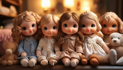 dolls in the market