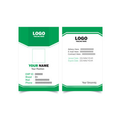 ID Card Design Vector File