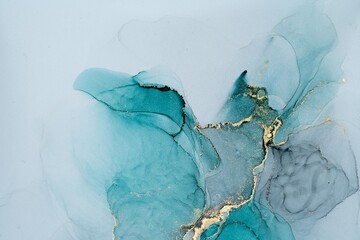 Original artwork photo of marble ink abstract art. High resolution photograph from exemplary original painting. Abstract painting was painted on HQ paper texture to create smooth marbling pattern.