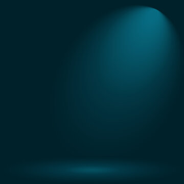 Elegant Deep Blue Gradient Background for Product Photography, Ideal for Modern Designs and Luxury Brands. Empty pedestal background in futuristic mode