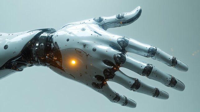 Futuristic Robotic Hand Generative AI - Powered by Adobe
