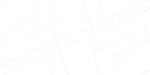 Geometric lines overlapping technology corporate concept abstract white background, Illustration lines in black and white tone of many square and rectangles shapes on white background.