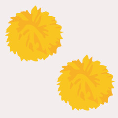 pom-poms vector.