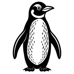 penguin on a white background free vector file