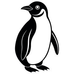 penguin on a white background free vector file
