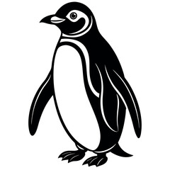 Obraz premium penguin on a white background free vector file