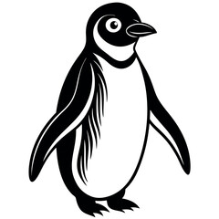 penguin on a white background free vector file