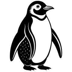 penguin on a white background free vector file