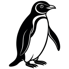 penguin on a white background free vector file