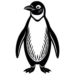 penguin on a white background free vector file