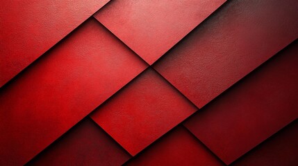 Abstract Red Geometric Texture Background Generative AI