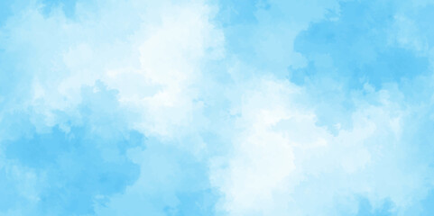 Abstract white and blue color frozen ice surface design background. soft sky blue watercolor sky and clouds, Light blue background with watercolor. gradient light white sky background with clouds.