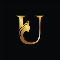 U Letter Initial Logo Design Template Vector Illustration