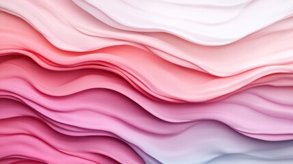 Abstract image featuring soft, flowing pink and white textured wave patterns, capturing the essence of fluidity and delicate movement in a calm, artistic style.