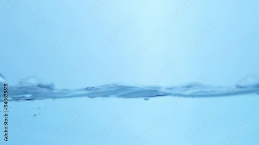 Aufkleber crystal clear ripple effect. stunning macro view of water droplets creating smooth waves.