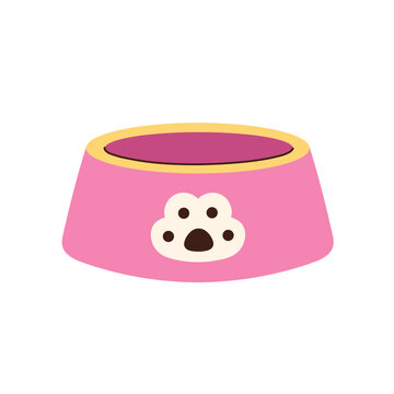 recommend clip art: Vector illustration of an animal bowl isolated on a white background