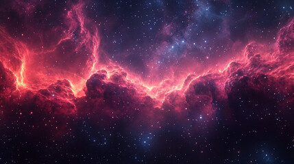 Fototapeta premium dark red starfield constellation in outer space