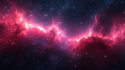 Naklejka premium dark red starfield constellation in outer space