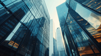 Fototapeta premium A businessman deeply engrossed in analyzing a forex trading graph on a digital screen, examining financial data and trends. The scene reflects the intricate world of stock market investments, focusing