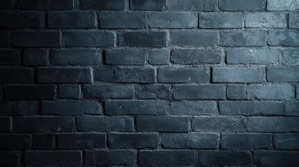 A detailed image of a dark brick wall, showcasing the texture and pattern of the bricks, exuding a moody and rustic ambiance perfect for background or architectural themes.