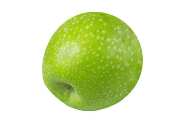 Green apple on isolated white background