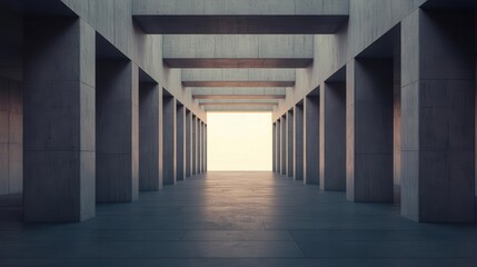 A Neo Brutalist memorial with geometric shapes and a somber, heavy atmosphere, Neo Brutalism, memorial, geometric