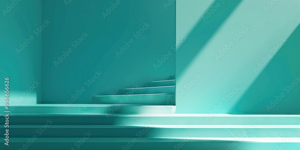 Poster turquoise learning curve: a calming turquoise color palette promotes focus and concentration in lear