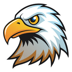 Fototapeta premium Set of bald eagle heads logo sygnet symbol element