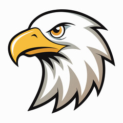 Fototapeta premium Set of bald eagle heads logo sygnet symbol element